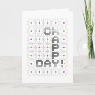¡Feliz Día! Tarjeta mediana