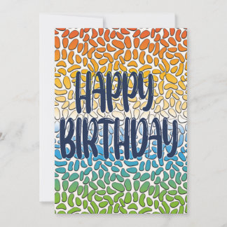 Feliz día y tarjeta de cumpleaños de Año Feliz