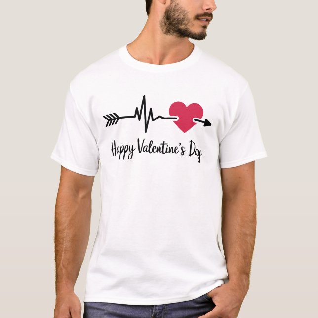 Feliz diseño de camisetas de San Valentín (Anverso)