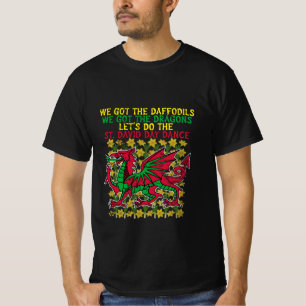 Feliz diseño de camisetas del Día de San David