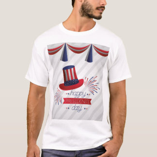 Feliz diseño de camisetas del Día del Presidente