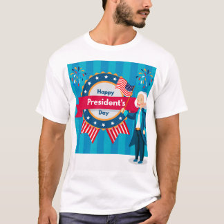 Feliz diseño de camisetas del Día del Presidente