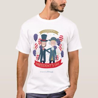Feliz diseño de camisetas del Día del Presidente