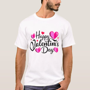 Feliz diseño de camisetas para el Día de San Valen