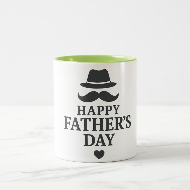 Feliz diseño de tazas del Día del Padre - Elegante (Centro)