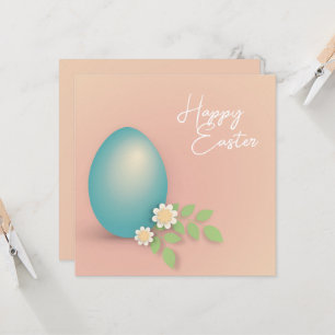 Feliz diseño floral de huevo de Pascua en primaver
