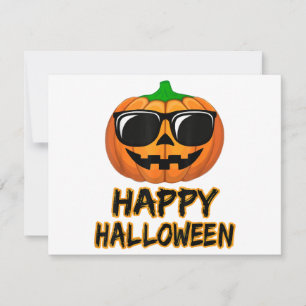 Feliz disfraz de Halloween divertida calabaza