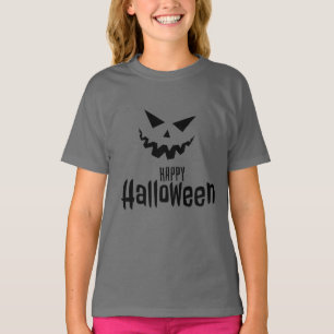 Feliz disfraz de Halloween para camiseta de chicas