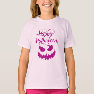 Feliz disfraz de Halloween para camiseta de chicas