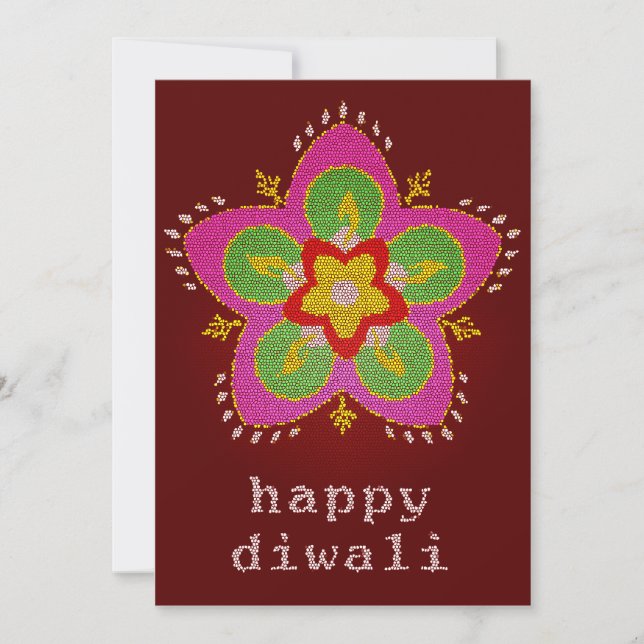 feliz diwali rangoli (Anverso)