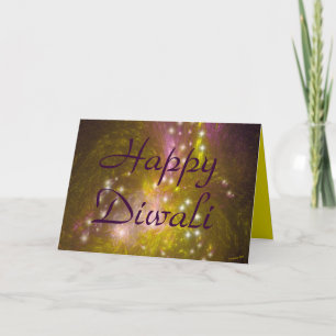 Feliz Diwali tarjeta de felicitación.