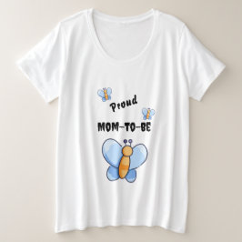Feliz ducha de bebé mariposa mamá -a ser camiseta