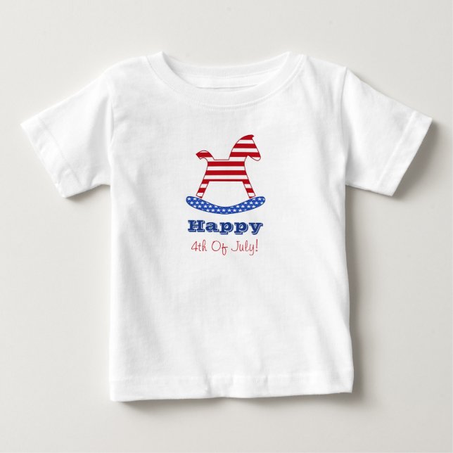 Feliz el 4 de julio embroma la camiseta (Anverso)