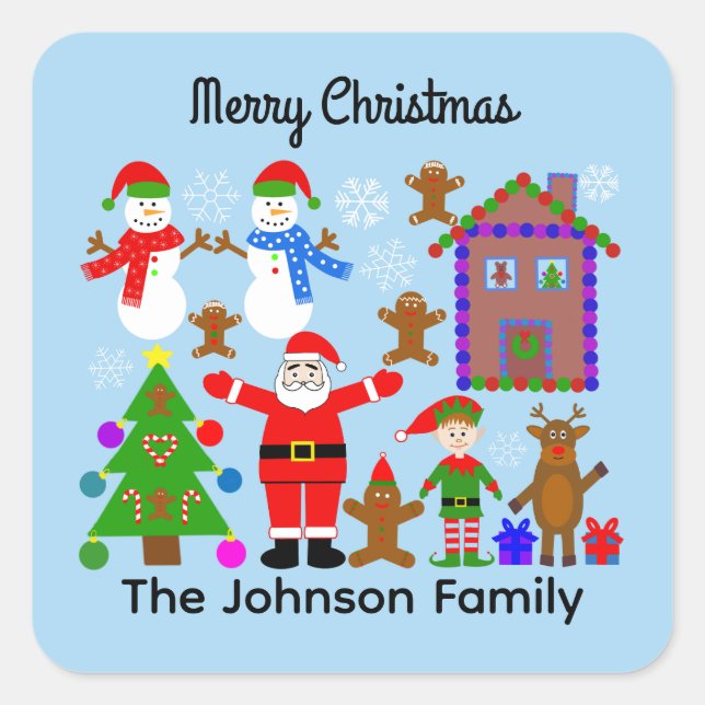 Feliz encuentro navideño #2 Pegatinas (Anverso)