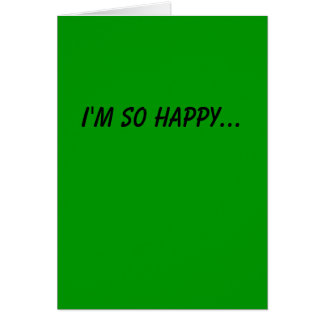 Feliz estamos a través de tarjeta