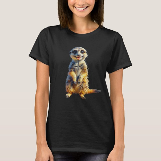 Feliz estilo de pintura de aceite de camiseta Meer (Anverso)