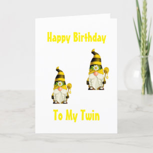 FELIZ ESTILO GNOME DE CUMPLEAÑOS A MI TARJETA "TWI