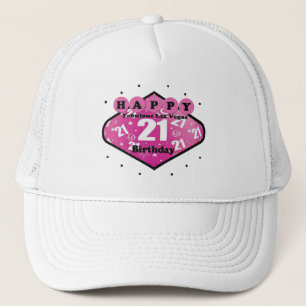 FELIZ FABULOUS LAS VEGAS 21 GORRA DE CUMPLEAÑOS