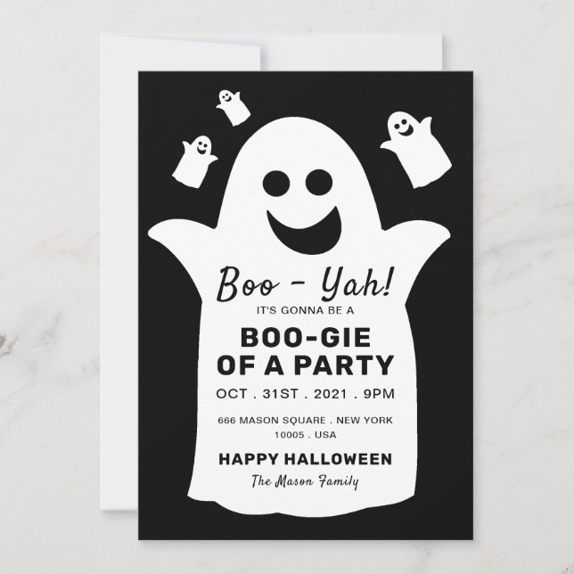 Feliz Fantasma, Black Halloween Party (Anverso)