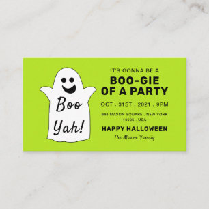 Feliz fantasma, invitación a la fiesta verde de Ha