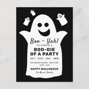 Feliz fantasma, invitación de la fiesta de Hallowe