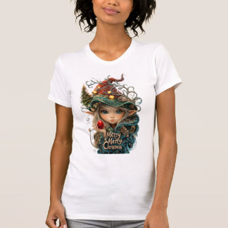 Feliz, Feliz Navidad, camisa de una mujer