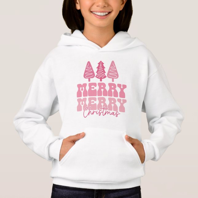 Feliz Feliz Navidad - Diseño de vacaciones rosas (Anverso)