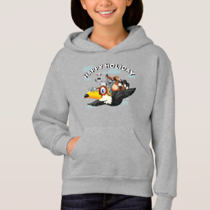 Feliz feriado   Chica de niños Pullover Hoodie