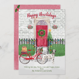 Feliz feriado en Dalmacia Bicicleta Puerta Roja