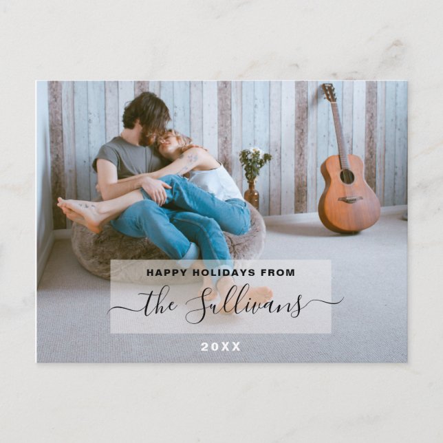 Feliz feriado Personalizado tarjeta de vacaciones  (Anverso)