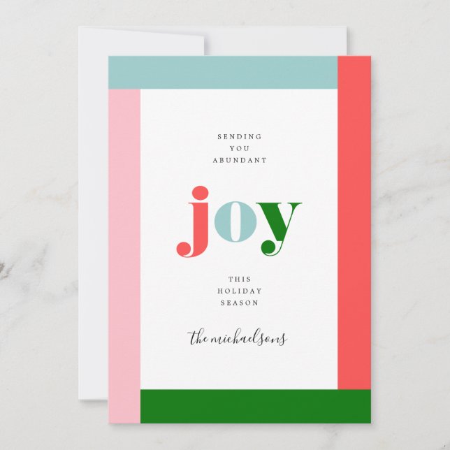 FELIZ FESTIVIDAD | Deseándote Alegría (Anverso)