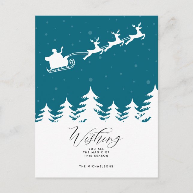 FELIZ FESTIVIDAD | Deseándote Todo El Postal Mágic (Anverso)