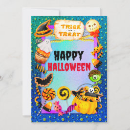 Feliz fiesta de Halloween lleno de truco o truco