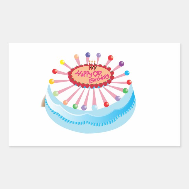 Feliz fiesta de pegatinas de cumpleaños (Anverso)