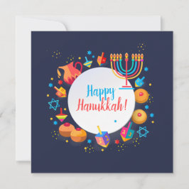 Feliz Fiesta Hanukkah Decoración Hermosa