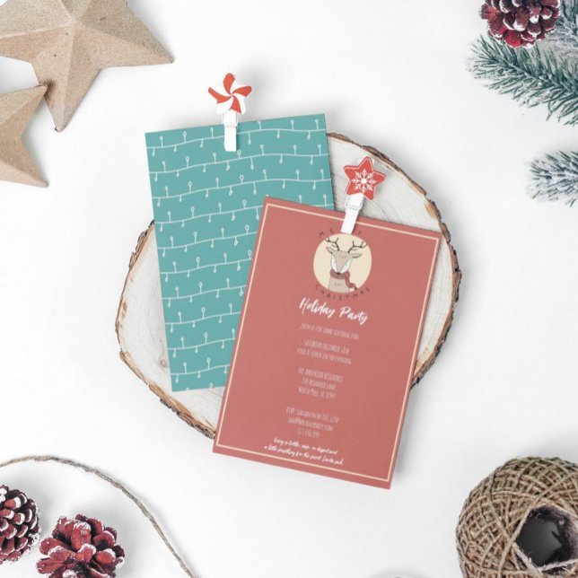 Feliz fiesta navideña de Navidad para renos (Subido por el creador)