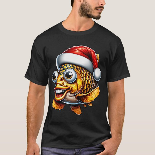 Feliz Fishmas Suéter Feo De Navidad Divertido Pesc (Anverso)