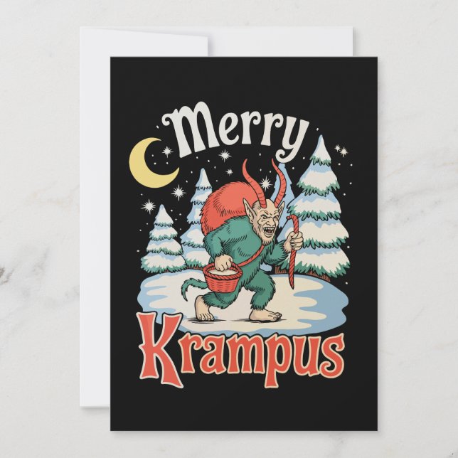 Feliz folklore de Krampus Navidad Horror Xmas (Anverso)
