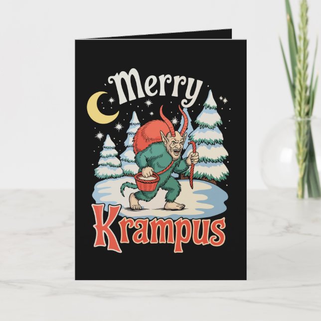 Feliz folklore de Krampus Navidad Horror Xmas (Anverso)