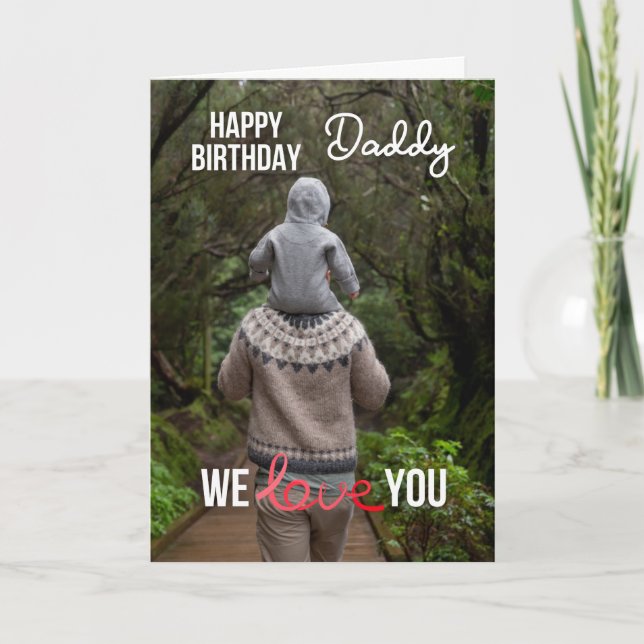 FELIZ FOTO Y TEXTO DEL PERSONALIZADO DE LA TARJETA (Anverso)