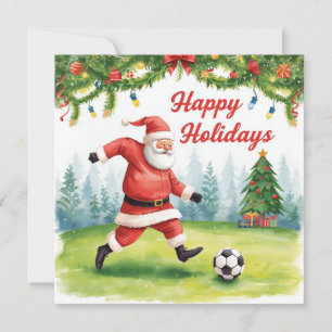Feliz fútbol   Vacaciones Papá Noel Navidad