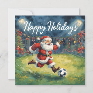 Feliz fútbol   Vacaciones Papá Noel Navidad