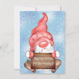 Feliz Gnome de Navidad para los Navidades de vacac
