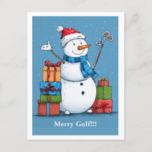 "¡Feliz Golf!" Tarjeta de vacaciones personalizabl
