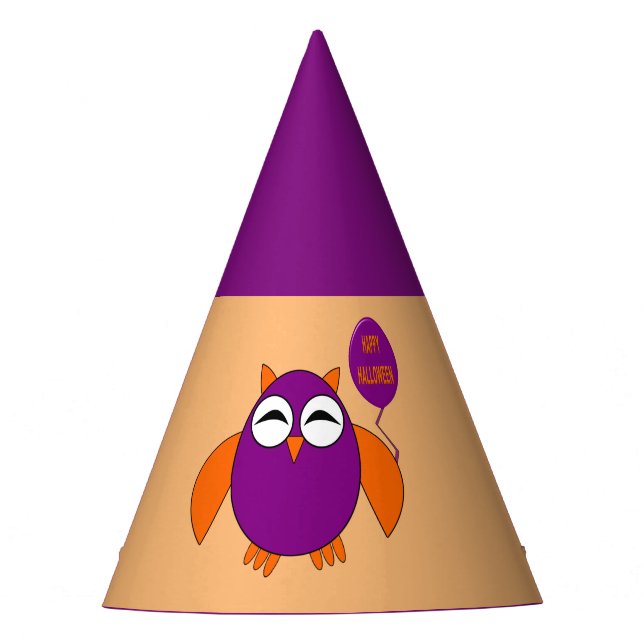 Feliz Gorra de Fiesta Fiesta Owl de Halloween (Anverso)