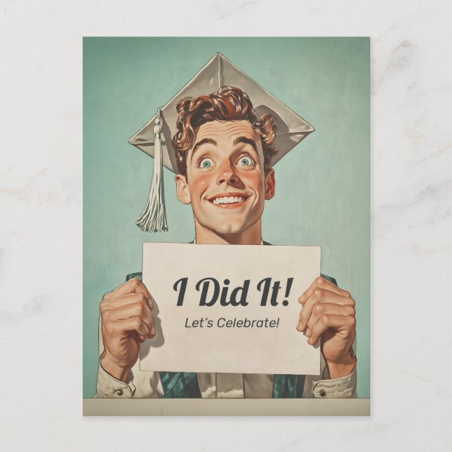 Feliz Graduado con invitación (Anverso)