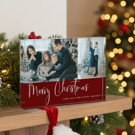 Feliz Guión navideño 2 Collage de fotos Festividad