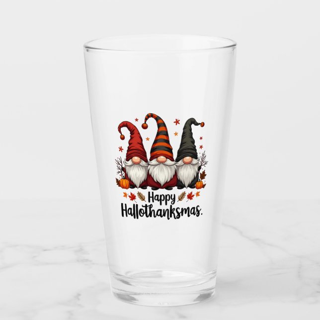 Feliz Hallothanksmas Halloween Navidad Gnomes (Anverso)