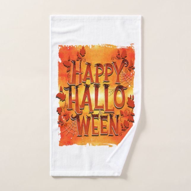 Feliz Halloween (Toalla de mano)
