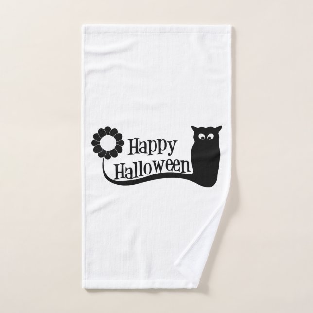 Feliz Halloween (Toalla de mano)